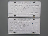 1973 YOM Clear Ontario License Plates