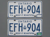 1975 Ontario License Plates