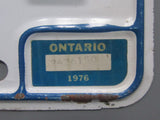 1976 Ontario License Plates