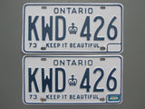 1976 Ontario License Plates