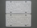 1976 Ontario License Plates