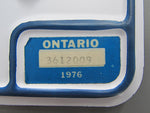 1976 Ontario License Plates