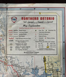 1958 Ontario Road Map - Fina