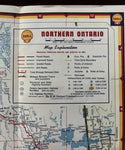 1958 Ontario Road Map - Shell