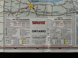 1965 Ontario Road Map - Supertest