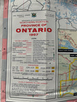 1967 Ontario Official Government Road Map