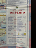 1972 Ontario Official Government Road Map