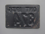 1936 YOM Clear Ontario Motorcycle License Plate