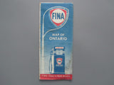 1958 Ontario Road Map - Fina