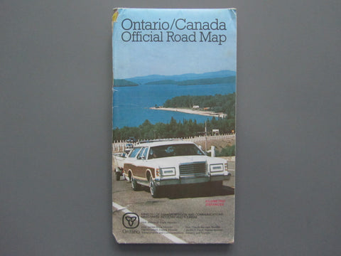 1977 Ontario Official Government Road Map