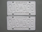 1973 YOM Clear Ontario License Plates