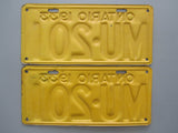 1933 YOM Clear Ontario License Plates