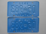 1972 YOM Clear Ontario License Plates