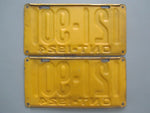 1924 YOM Clear Ontario License Plates