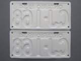 1934 YOM Clear Ontario License Plates