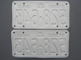 1960 YOM Clear Ontario License Plates