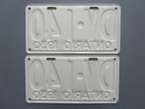 1930 YOM Clear Ontario License Plates