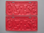 1937 YOM Clear Ontario License Plates