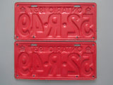 1937 YOM Clear Ontario License Plates