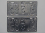 1950 YOM Clear Ontario License Plates