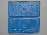 1972 YOM Clear Ontario License Plates