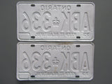 1973 YOM Clear Ontario License Plates