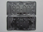 1957 YOM Clear Ontario License Plates