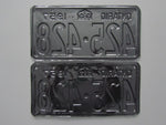 1957 YOM Clear Ontario License Plates