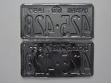 1957 YOM Clear Ontario License Plates