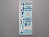 1947 Ontario Official Government Road Map