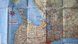 1962 Ontario Official Government Road Map