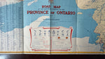 1947 Ontario Official Government Road Map
