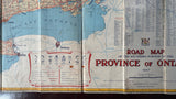 1947 Ontario Official Government Road Map