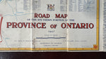 1947 Ontario Official Government Road Map