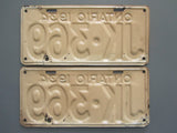 1934 YOM Clear Ontario License Plates