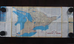 1949 Ontario Official Government Road Map