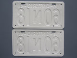 1951 YOM Clear Ontario License Plates