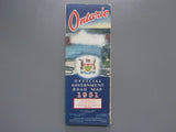 1951 Ontario Official Government Road Map