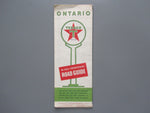 1952 Ontario Road Map - Texaco
