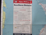 1954 Ontario Road Map - Esso