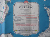 1955 - 1956 Ontario Road Map - AAA