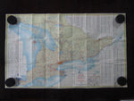 1956 Ontario Official Government Road Map