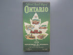 1956 Ontario Official Government Road Map