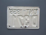 1956 YOM Clear Ontario Motorcycle License Plate