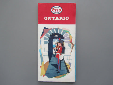 1959 Ontario Road Map - Esso