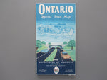 1960 Ontario Official Government Road Map