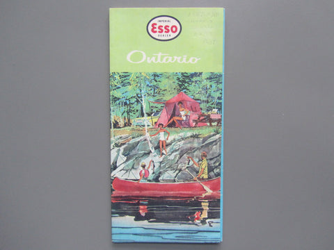 1961 Ontario Road Map - Esso