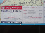 1961 Ontario Road Map - Esso
