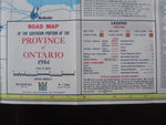 1961 Ontario Official Government Road Map