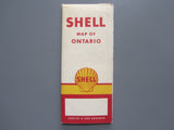 1961 Ontario Road Map - Shell